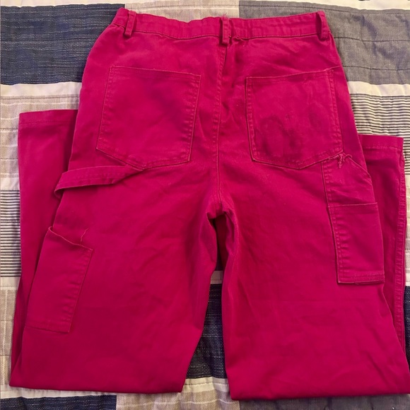 Refuge Hot Pink Denim Pants - Picture 3 of 4